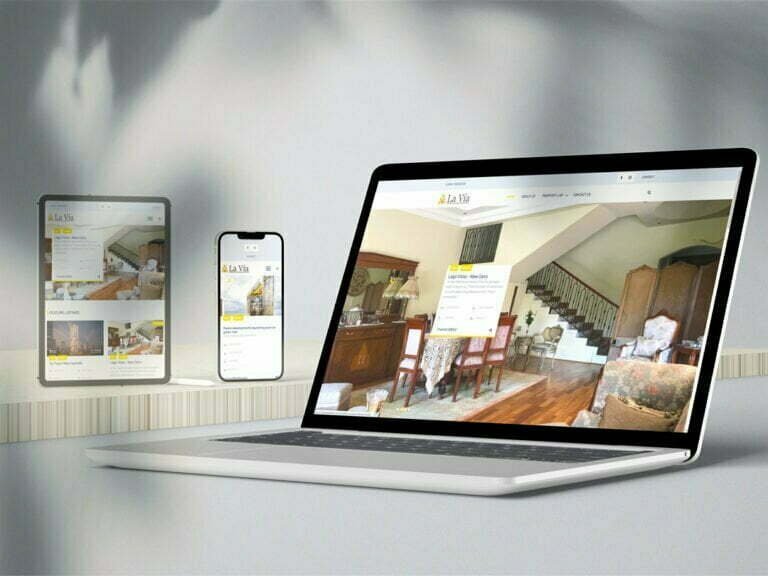 La Via Website - Pixel Dot Creative Studio